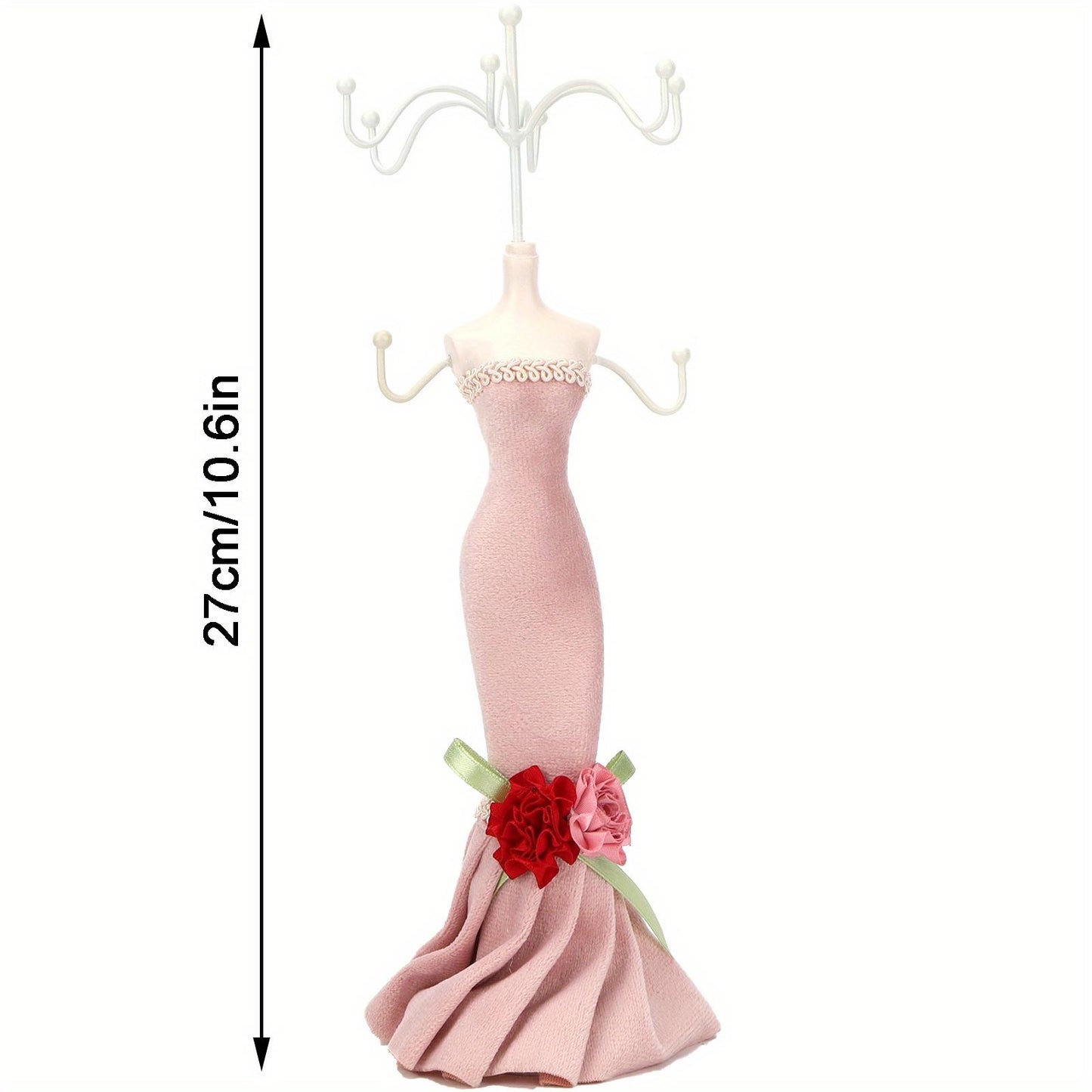 Stylish Necklace Display Stand Model Shaped Jewelry Earrings Storage HolderRack for Home and Boutique Use, Craft Fair Necklace Display Stand SyntheticMaterial Durable