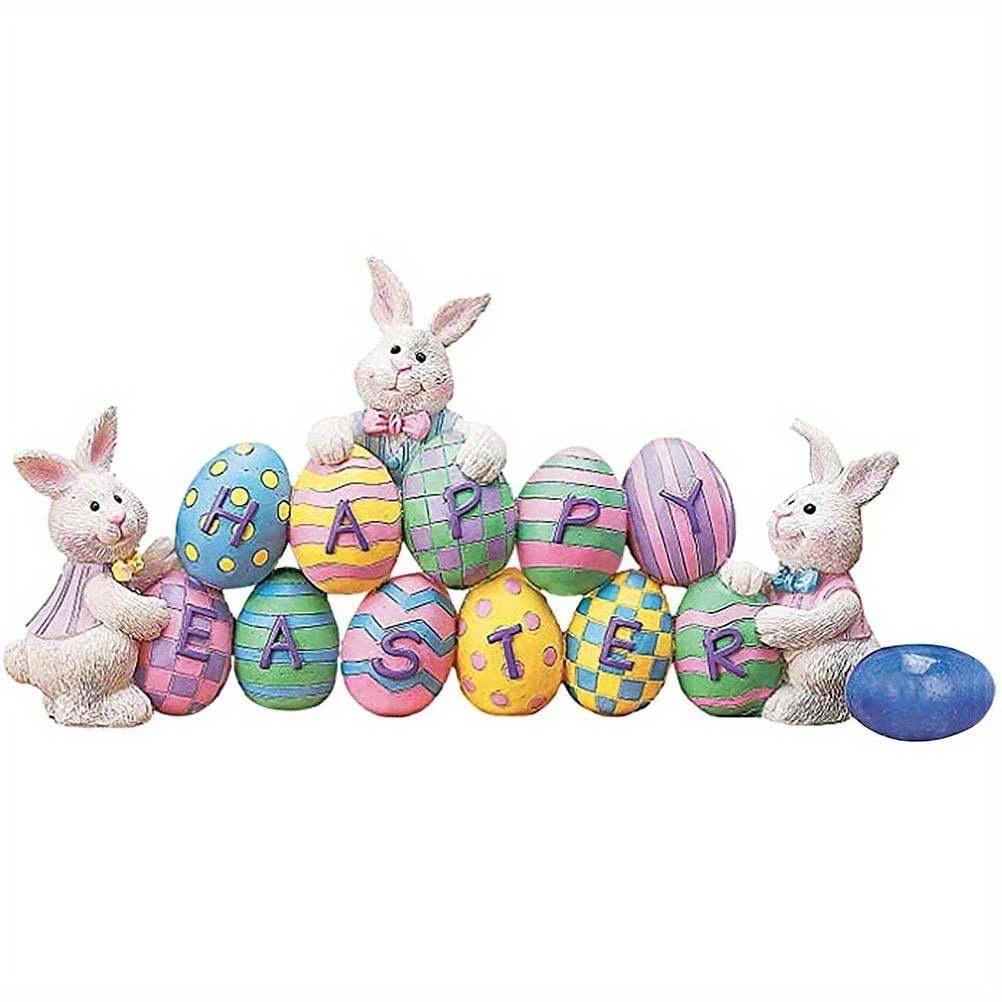 Easter Spring Bunny Decoration Easter Decorations Cute Craft Easter Bunny Figures Farmhouse Home Decor