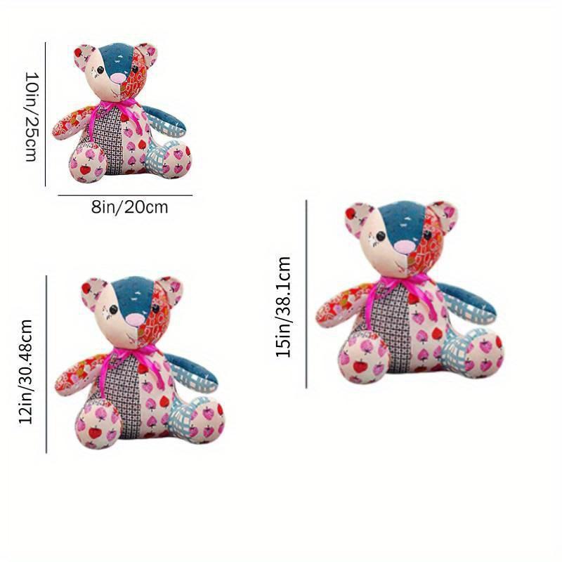 30pcs/ set Creative Memory Bear Template Sewing Patch Ruler Acrylic DIY Sewing Pattern Template Tool