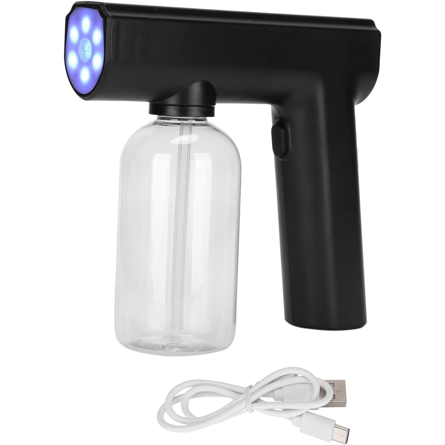 Electric Mist Atomizer Sprayer Gun, Electric Handheld Sprayer Fogger Gun Portable Rechargeable Sprayer Gun, Nanometer Machine for Home Office School Hotel