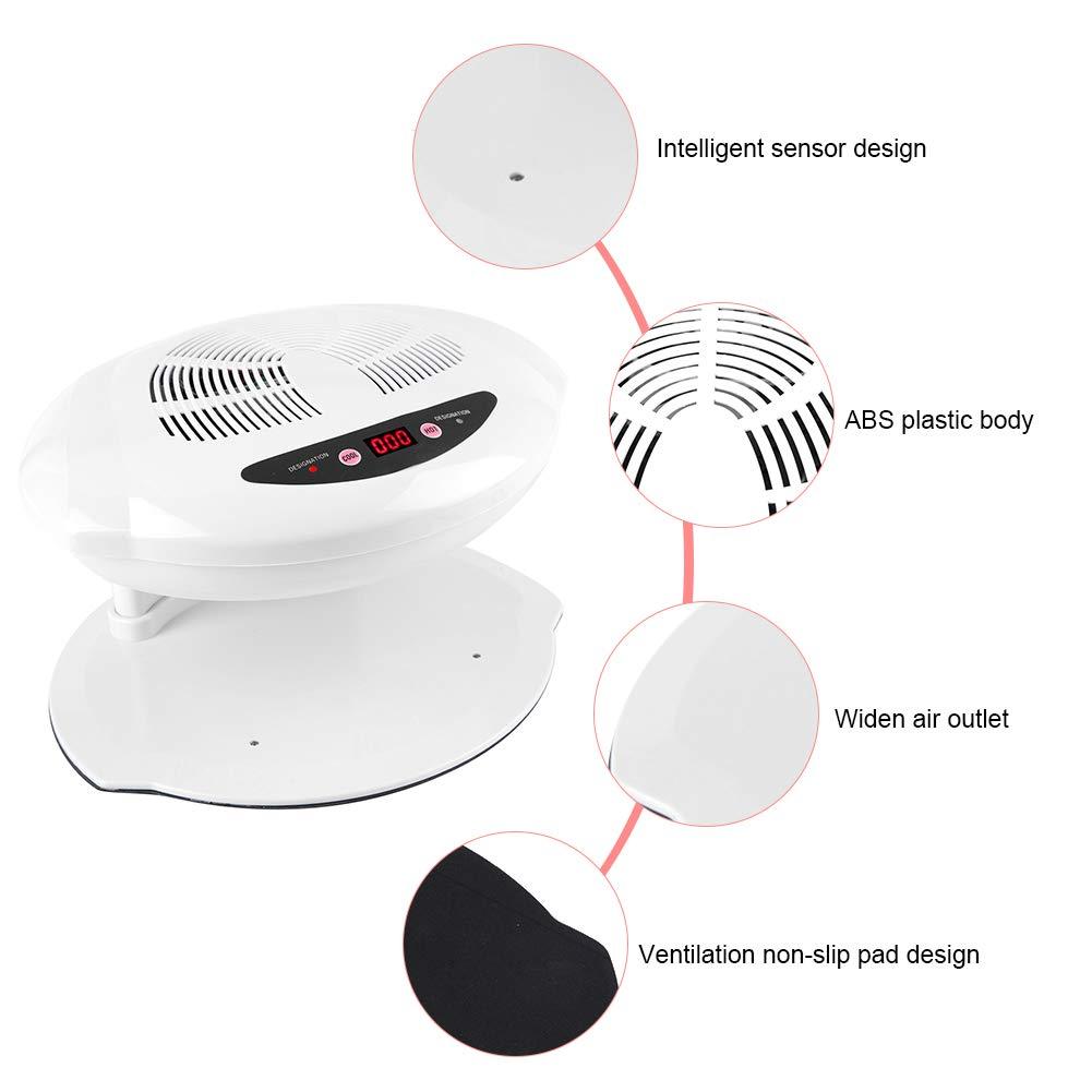 Sonew Hot & Cold Air Nail Dryer Warm-Cool Manicure Drying Fan Manicure Tool for Salon and Home(White)