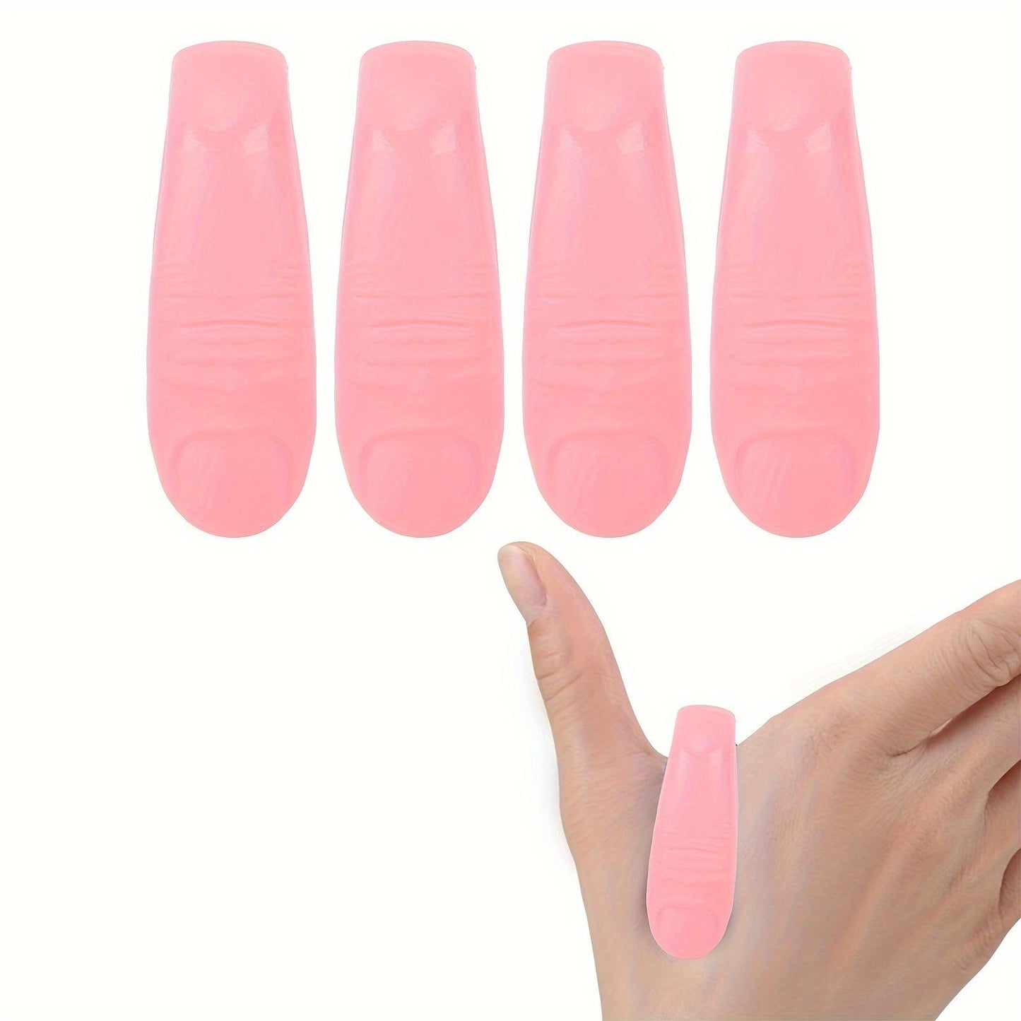 4pcs Acupressure Hand Pressure Point Clip Stress Reduction Wearable Magnets Headache Migraine Relief Clip Pink