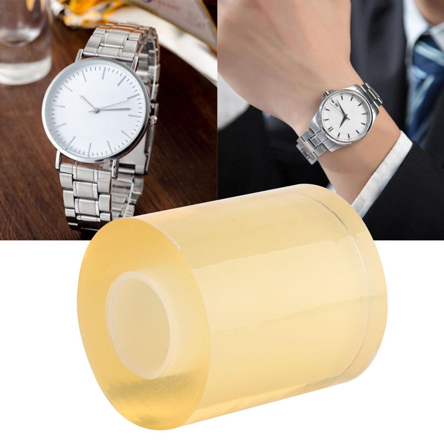 8cm Anti Static Clear Protective Film for Watches Jewelry Stones Preventing Scratches, Fingerprints, and Dust, High Transparency Stretchable Puncture Resistance Removable Residuum for Storing Shipping Transporting, Suitable for Watch Clock Jewelry