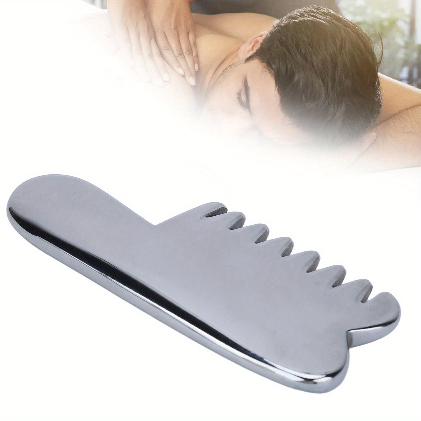 Comb Natural Energy Stone Terahertz Massage Lightweight Portable Shaving V Face Beauty Comb