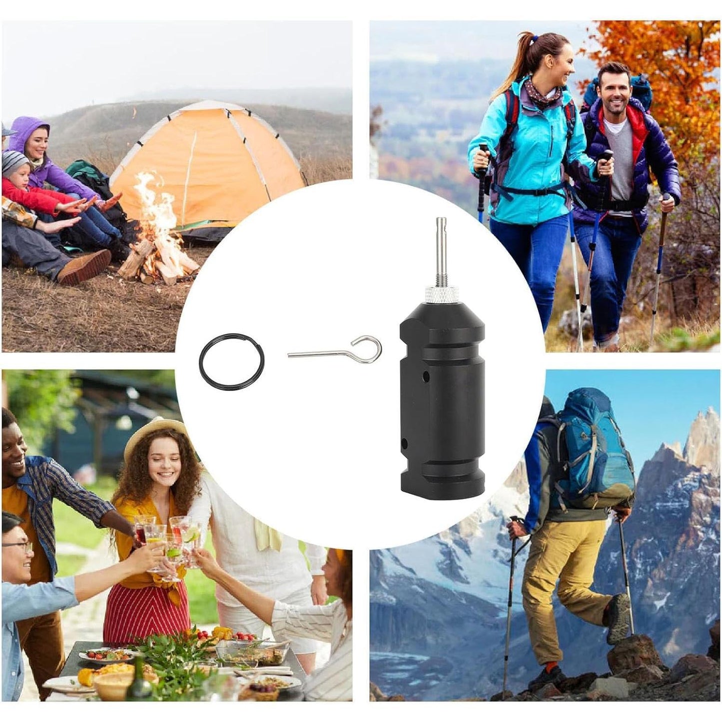 360 Degree Trip Wire Alarm - Reusable Perimeter Security System for Early Warning and Camping