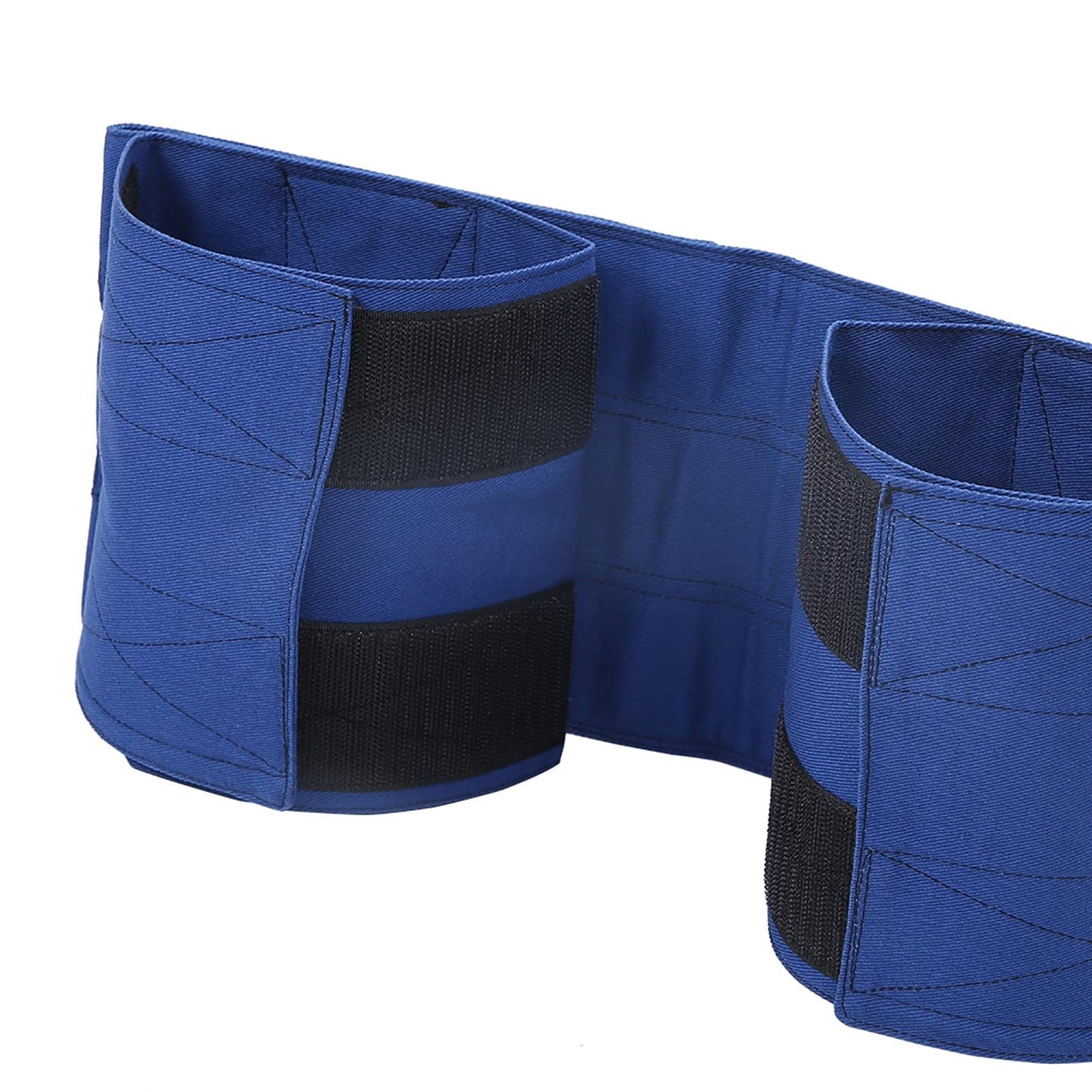 Wheelchair Footrest Non‑Slip Adjustable Leg Restraint Strap Seat Belt (Blue Average Size)