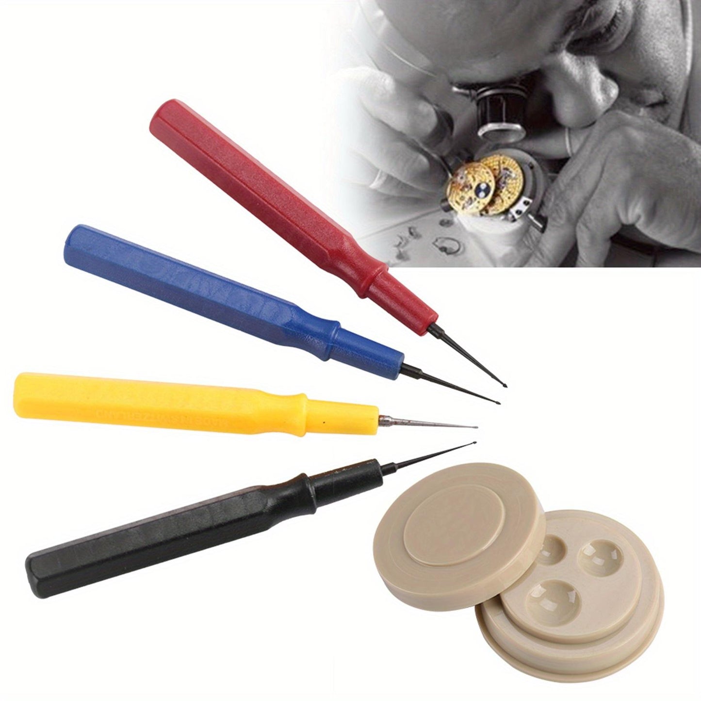 Watchmaker Repair Tool Professional Watch Oiler Set 1 Oil Cup 4 Oil Pen Assortment Kit