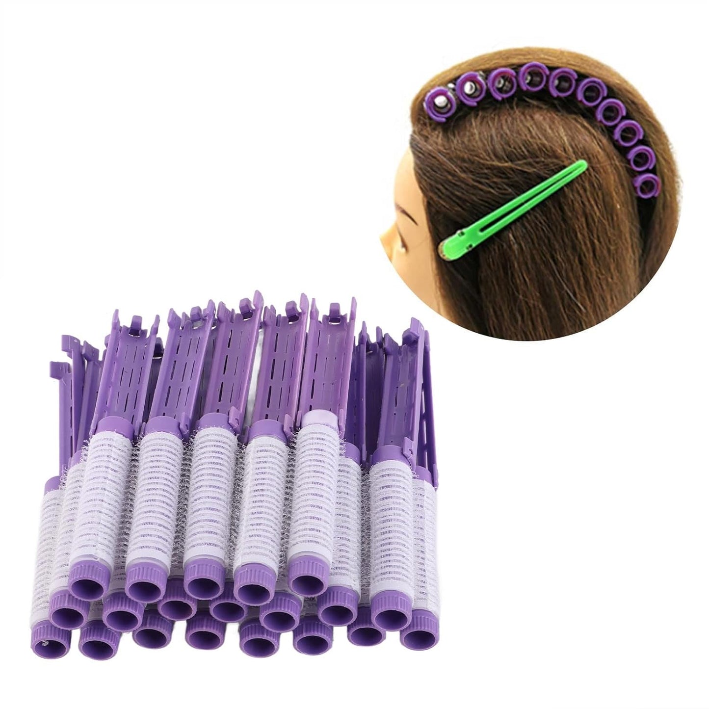 20pcs Hair Perm Rods Set - Curling Rollers for Salon-Quality Hairdressing at Home