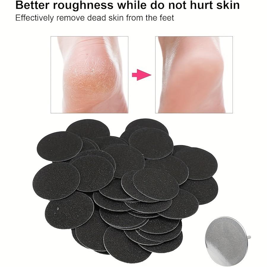 50pcs Self-Adhesive Sandpaper Discs for Electric Foot Callus Remover - Easy Apply, Exfoliating Pedicure Tool for Smooth Feet & Nails