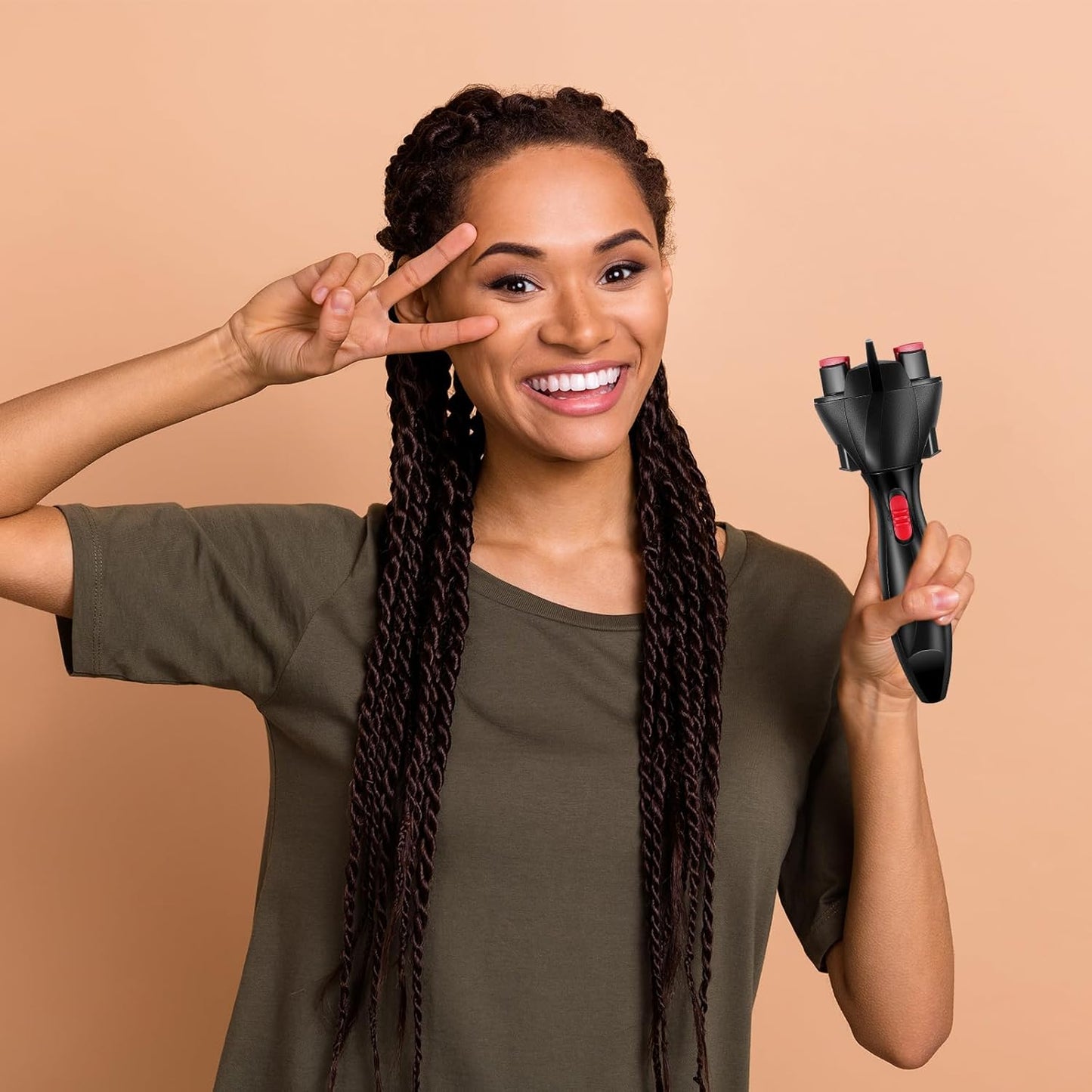 Automatic Hair Braider - Gisafai Electric Hair Twister for DIY Hairstyles and French Braids