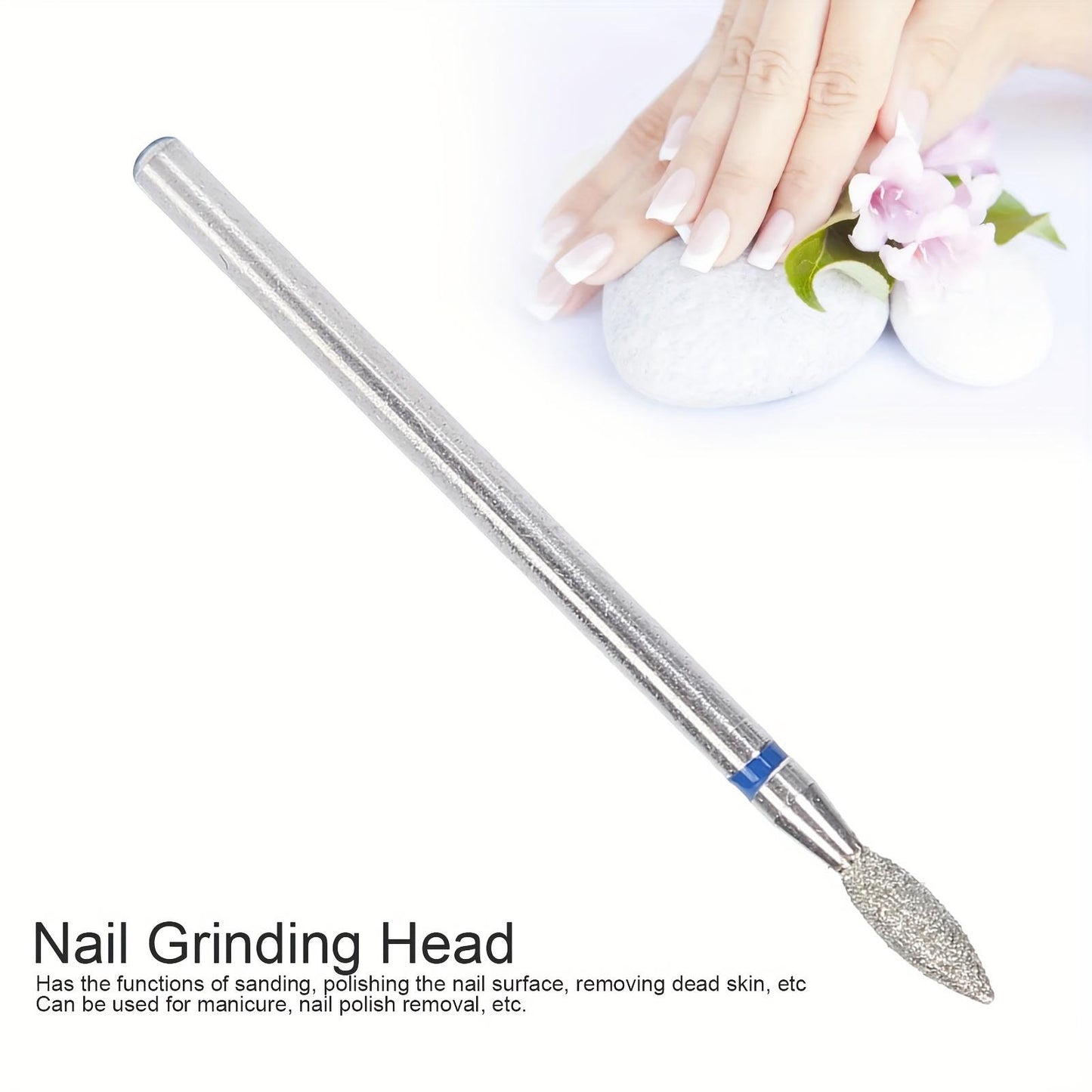 50pcs Nail Drill Bits Nail Polishing Grind Head Replacement Accessory Manicure ToolM