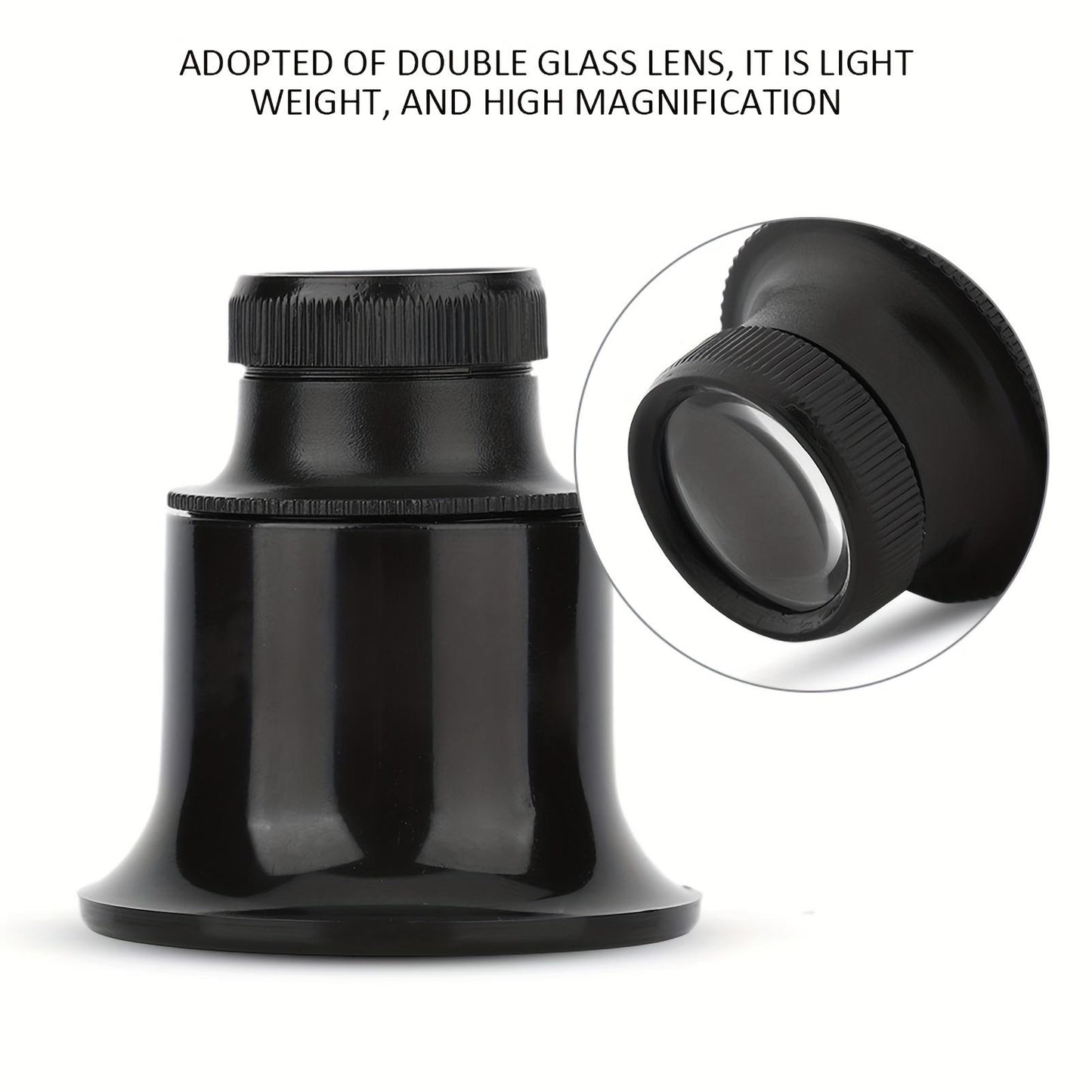 Glasses Loupe Magnifier For Jeweler, Eye Magnifier Loupe Repair Watch Tool Magnifying Glass Loupe Lens Magnifier (20 x )for watch maintenance, fine process operation