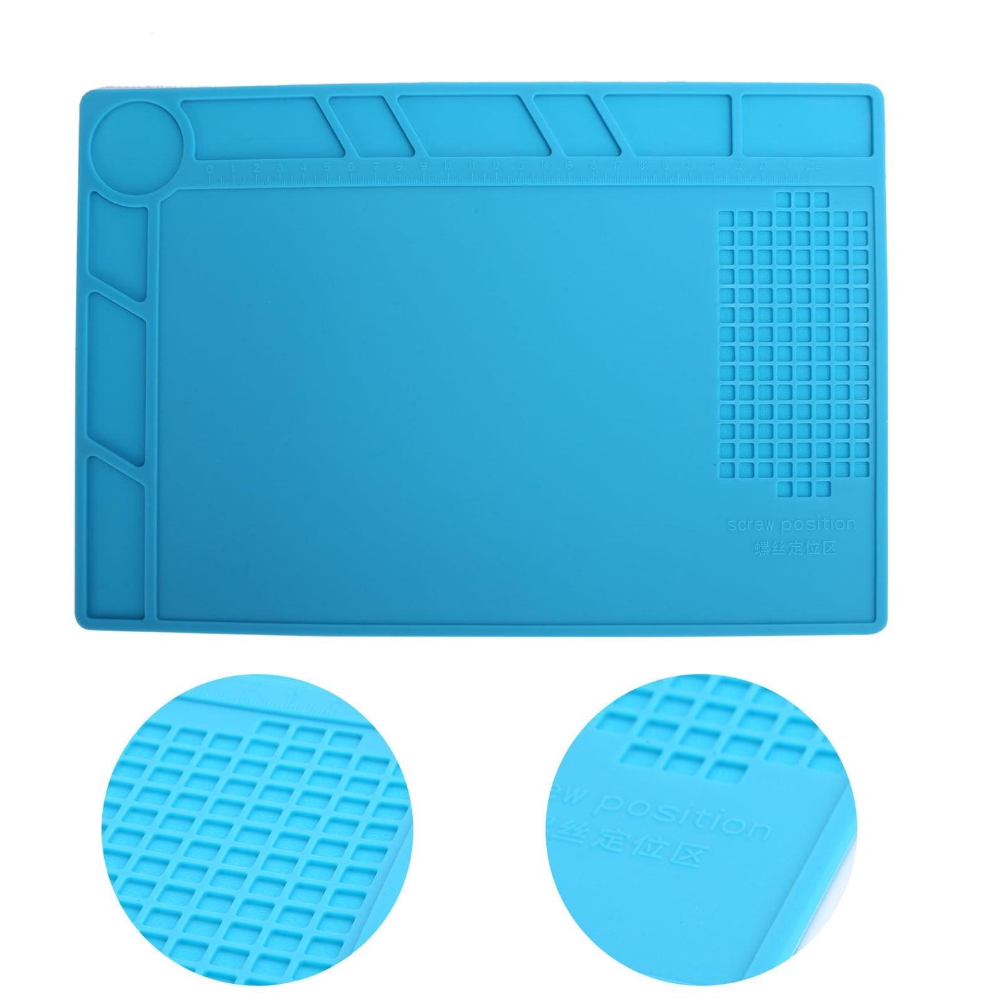 LYUMO Soldering Mat,Watch Repair Pad Rubber Soldering Station Mat Non‑Slip Anti‑Static Watchmaker Tool,Repair Pad