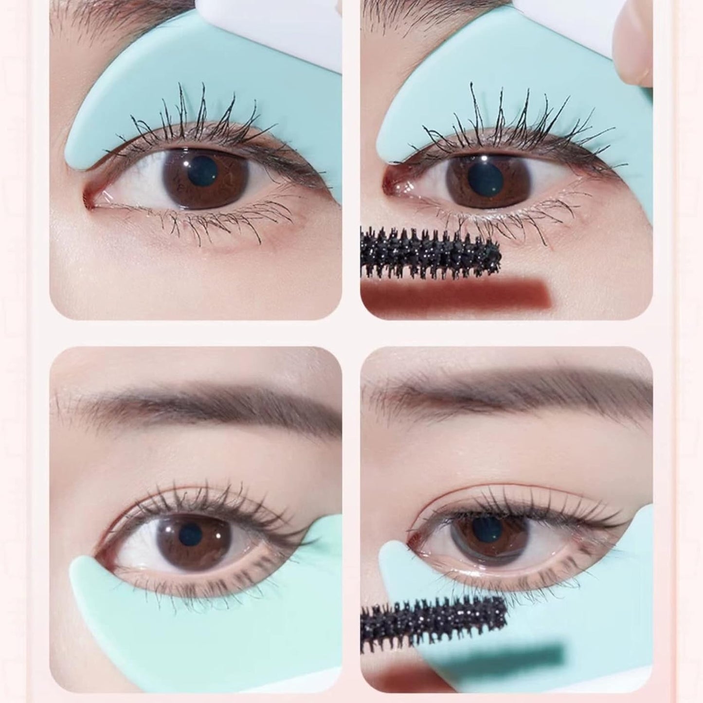 Mascara Applicator Lash Guard, Silicone Eyelash Eyeline Guard Portable Mascara Applicator Applicator Guard Eyelash for Beginners