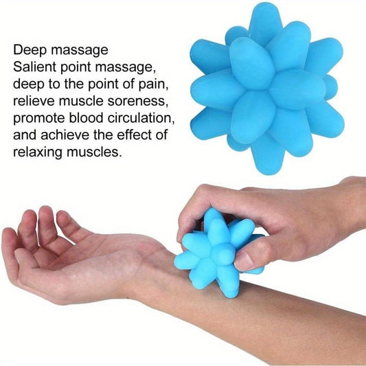 Silicone Massage Ball, Ball for Trigger Point Massage - Deep Tissue Massager for Myofascial Release - Mobility Ball for Exercise & Recovery, Foot Acupoint Trigger Point Massage