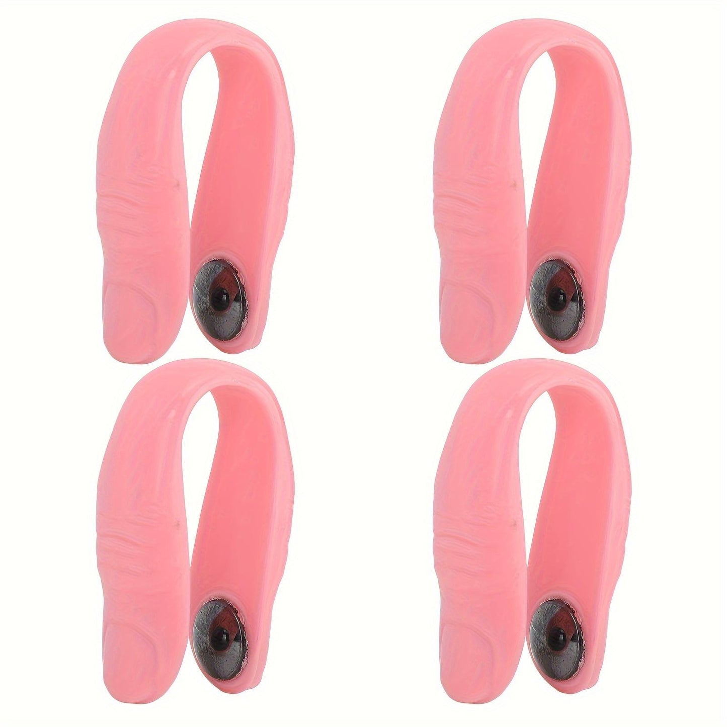 4pcs Acupressure Hand Pressure Point Clip Stress Reduction Wearable Magnets Headache Migraine Relief Clip Pink