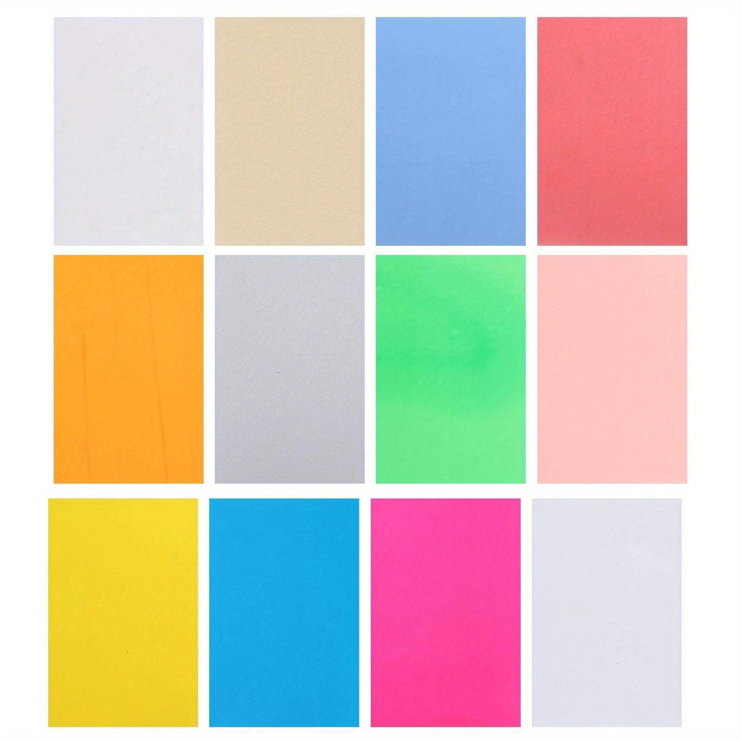 12Pcs Heat Shrink Film Sheets Colorful DIY Keychain HandMade Accessories 5.71x7.87inch