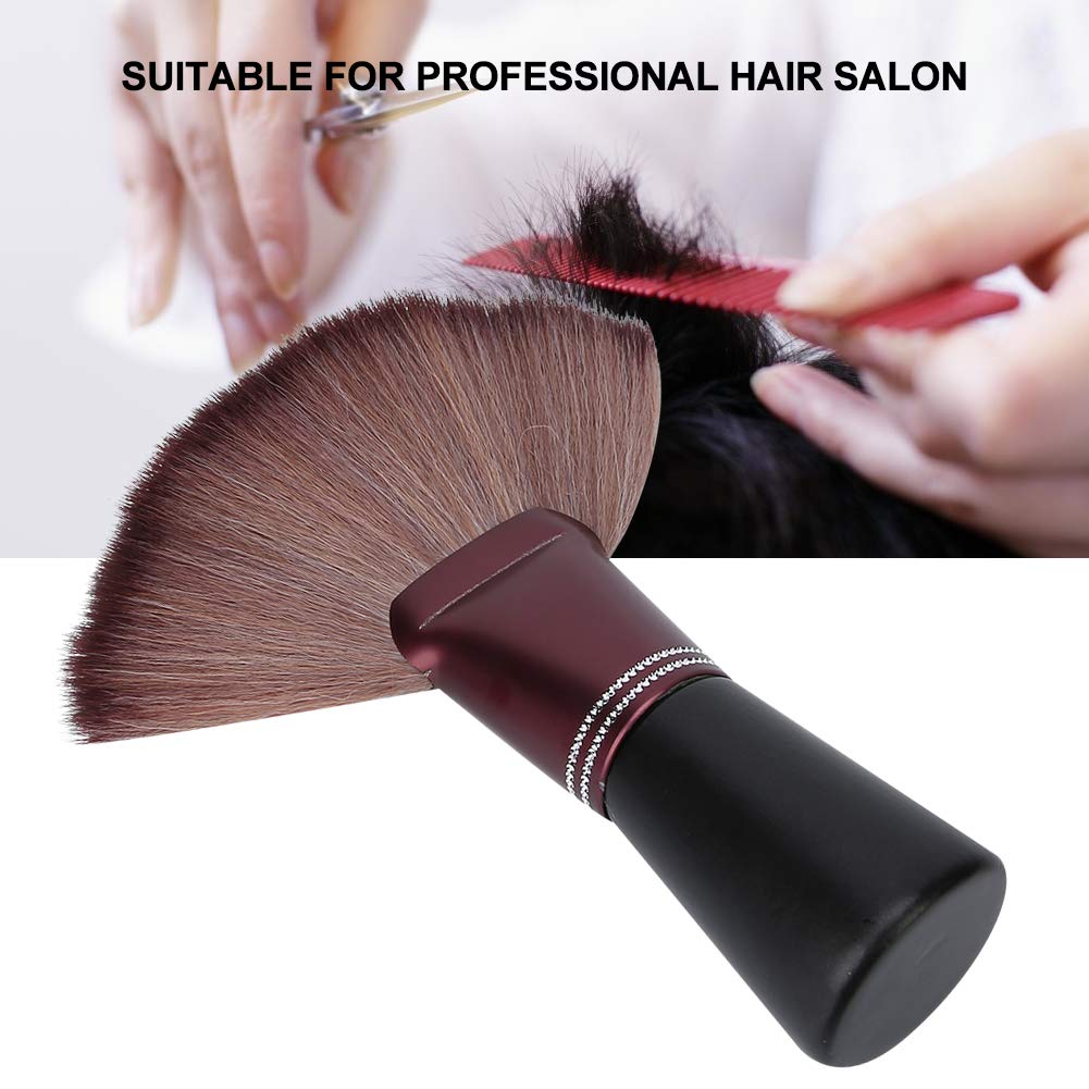 Fan-Shaped Neck Duster - Soft Hair Cutting Brush, Broken Hair Sweep Remover for Salon Styling