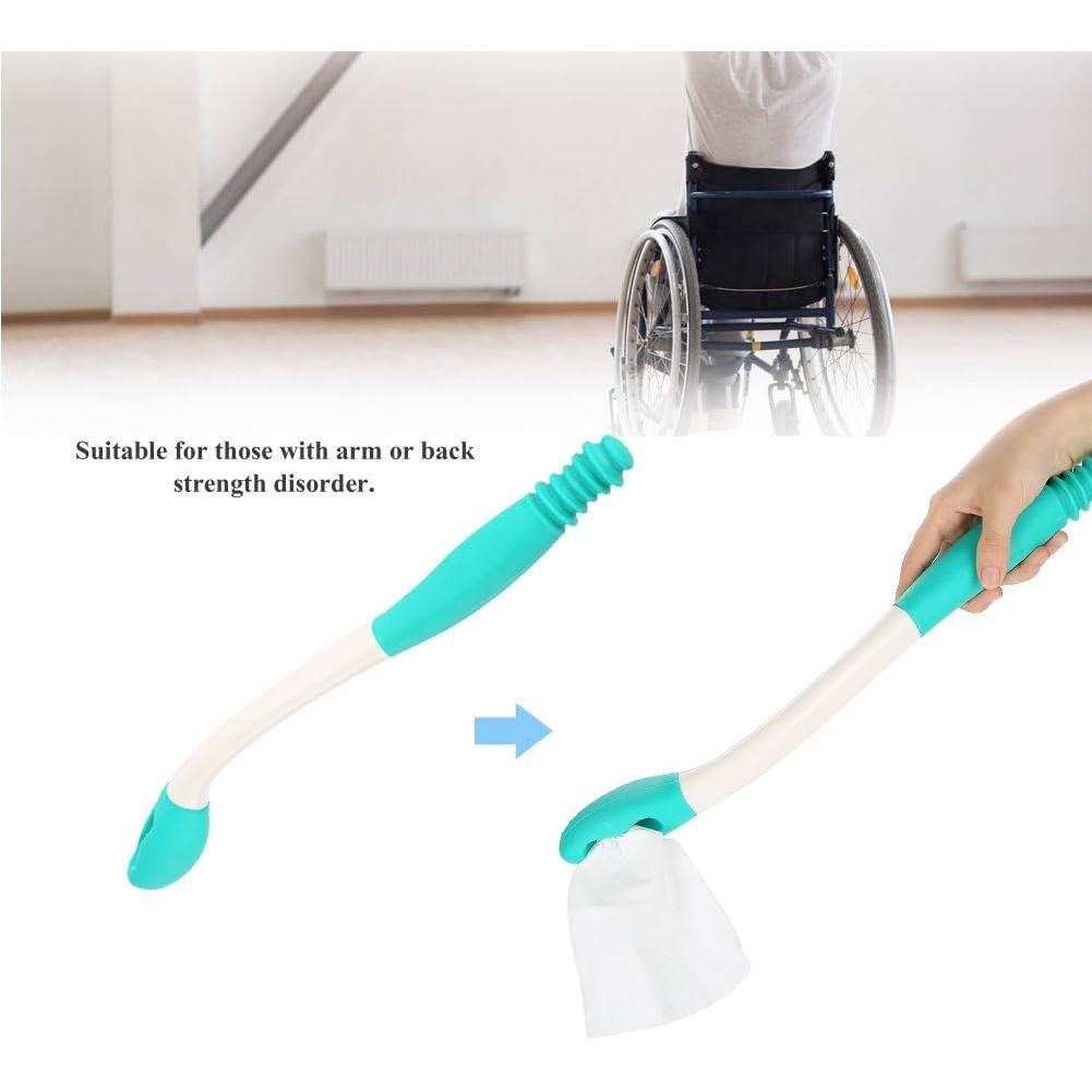 Bottom Wiper, Long Handle Reach Comfort Holder Toilet Paper Tissue Grip Self Wipe Aid Helper