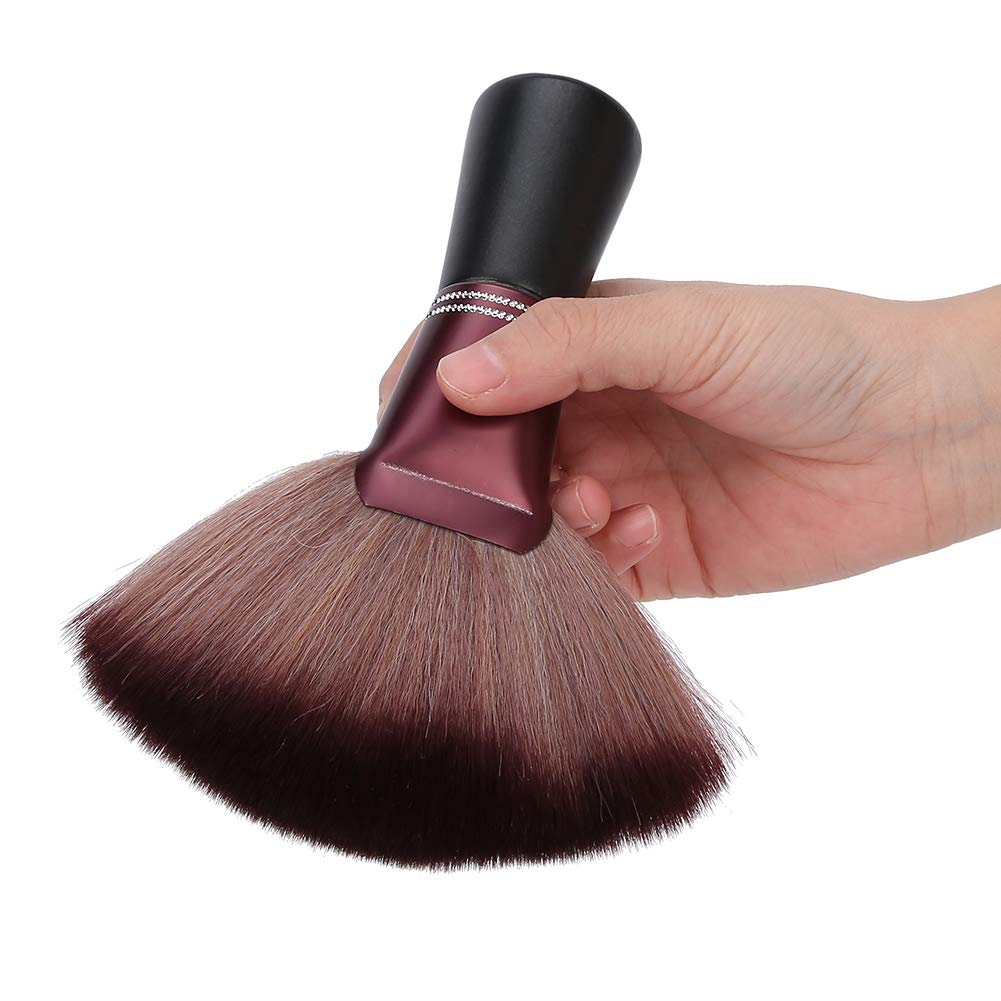 Soft Fan-Shaped Neck Duster for Hair Cutting, Broken Hair Sweep Brush, Hair Clippings Remover, Barber Brush Salon Accessory Styling Tool