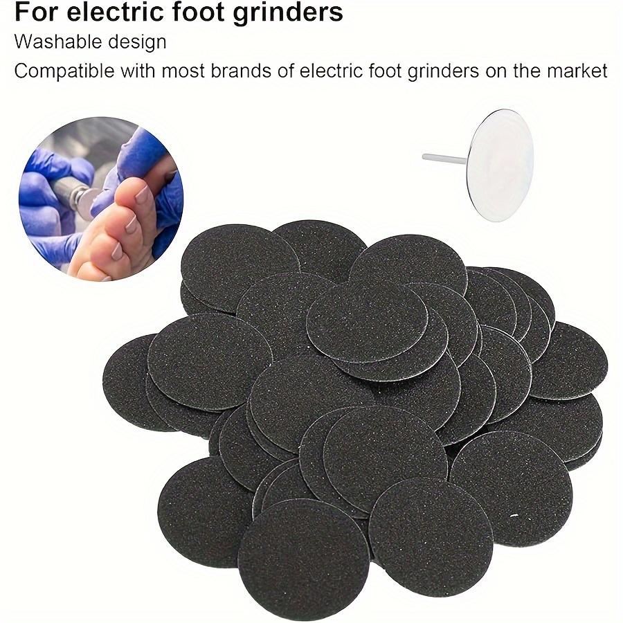 50pcs Self-Adhesive Sandpaper Discs for Electric Foot Callus Remover - Easy Apply, Exfoliating Pedicure Tool for Smooth Feet & Nails