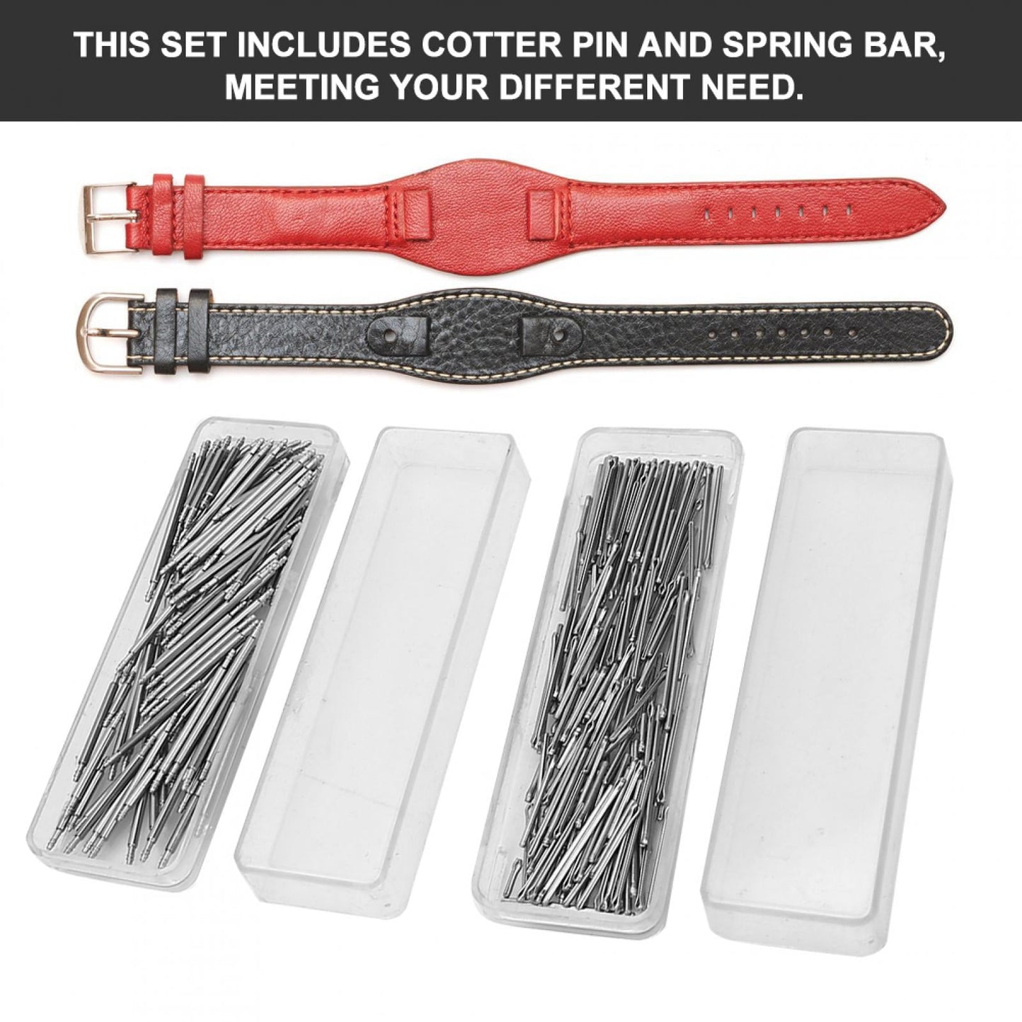 Cotter Pin Spring Bar Stainless Steel Watch Watchmaker Repairing Tools Accessory