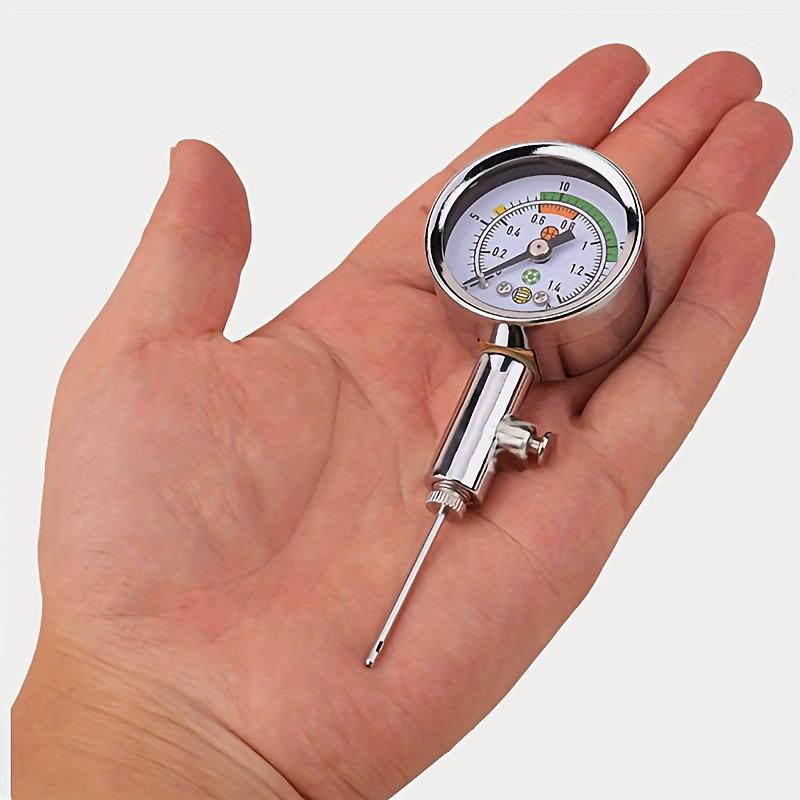 Mini Digital Air Pressure Gauge - Accurate PSI Reading, Durable Construction, Easy-to-Use Tool for Inflating Basketball, Football, Volleyball, and Other Inflatable Sports Equipment - Compact Size, Portable Design, and Multi-Functional Barometer