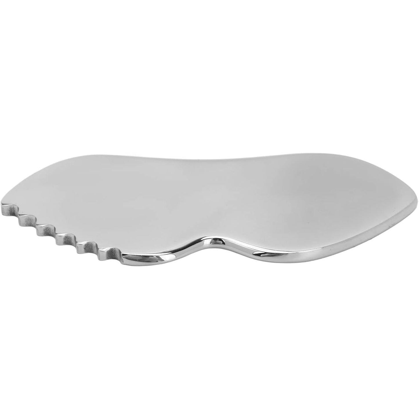 Massage Board Comb Gua Sha Facial Tool V Shape Face Edger Smoother, Solid 304 Stainless Steel Gua Sha Scraping Massage Tools for Face Body for Soft Tissue Pain Relief Body Care