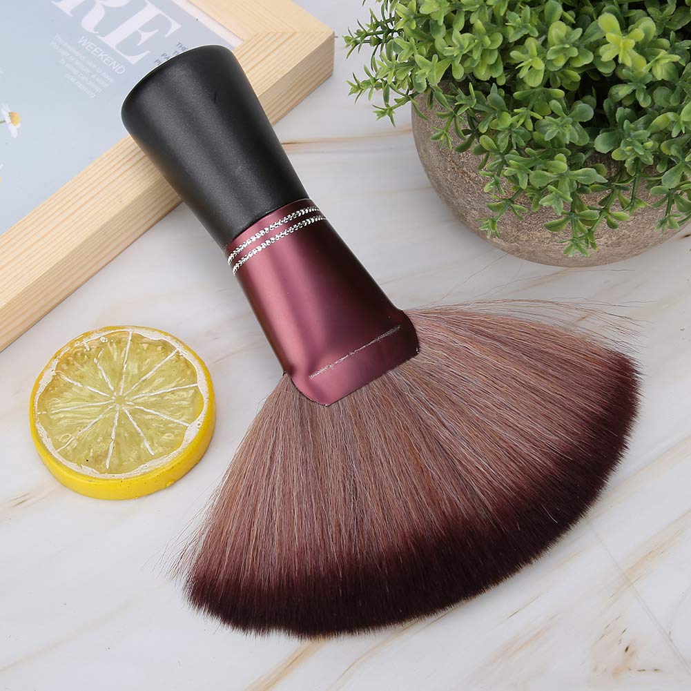 Fan-Shaped Neck Duster - Soft Hair Cutting Brush, Broken Hair Sweep Remover for Salon Styling