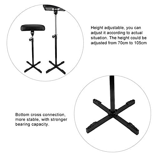 Professional Tattoo Armrest - Square Adjustable Height and Tilt Iron Rest for Tattoo Equipment