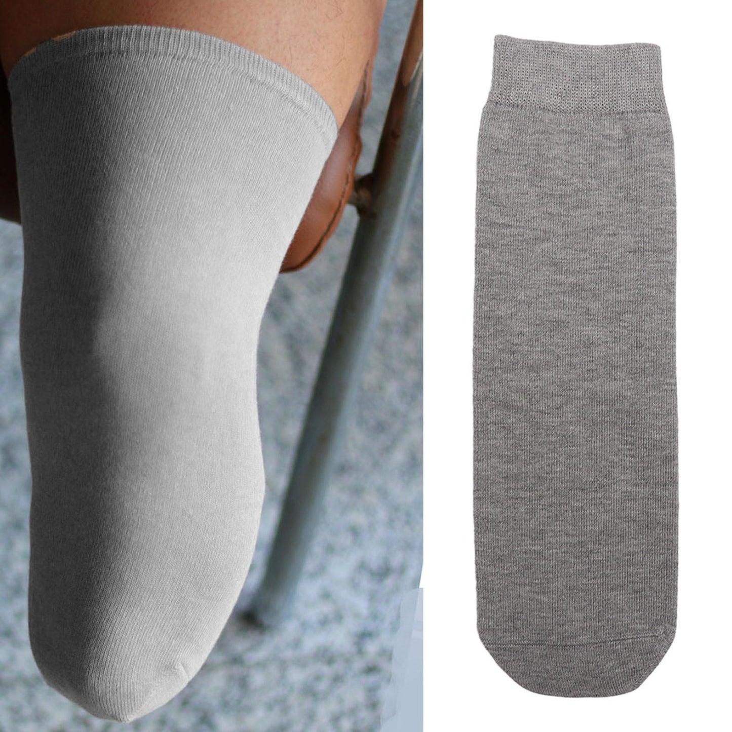 5pcs Prosthetic Limb Socks Soft Elastic Thickened Cotton Breathable Protective Stump Socks for Amputee M