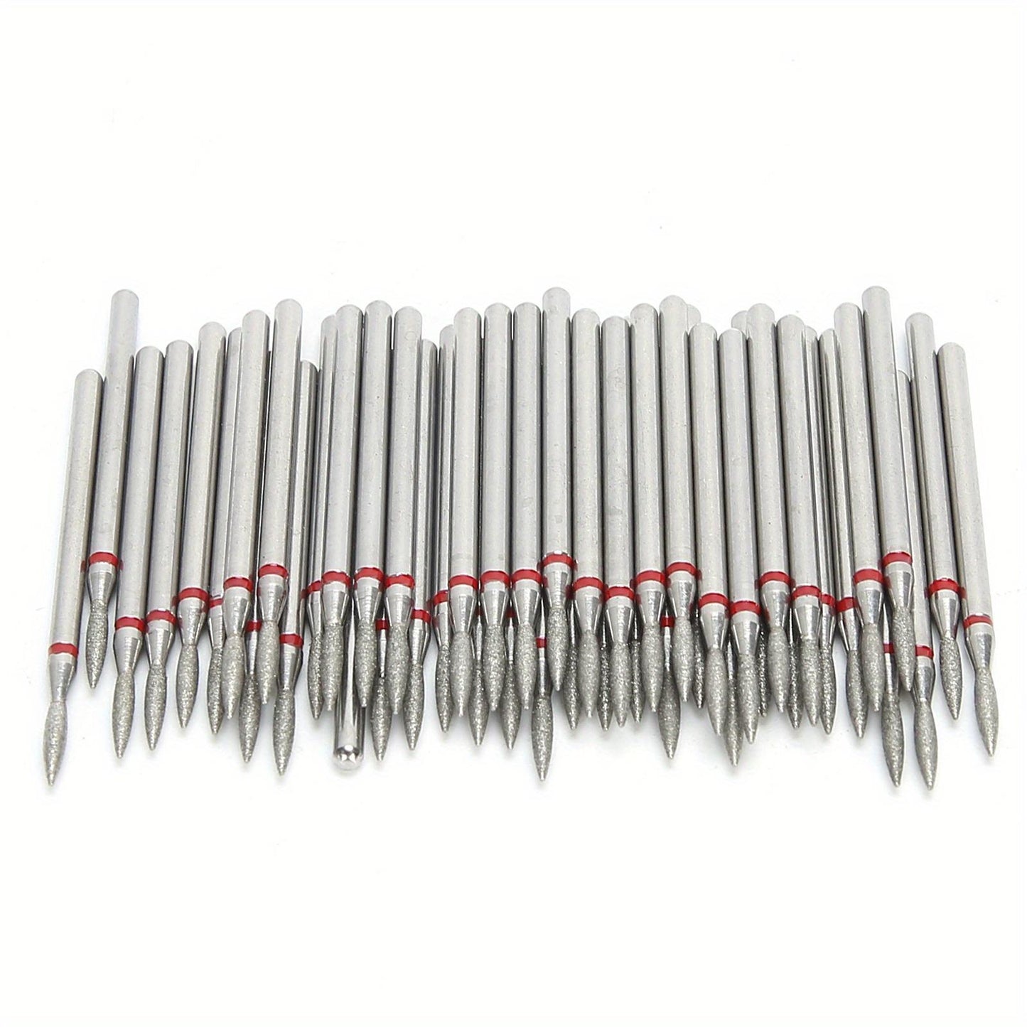 50pcs Professional Nail Drill Bits Polishing Grinding Accessory for Manicure Nail Polisher, Emery Material Wear- resistant Suitable for Most Nail Drill Machine, Ideal for Home Nail Salon Foot Care Pedicure, manicure tools