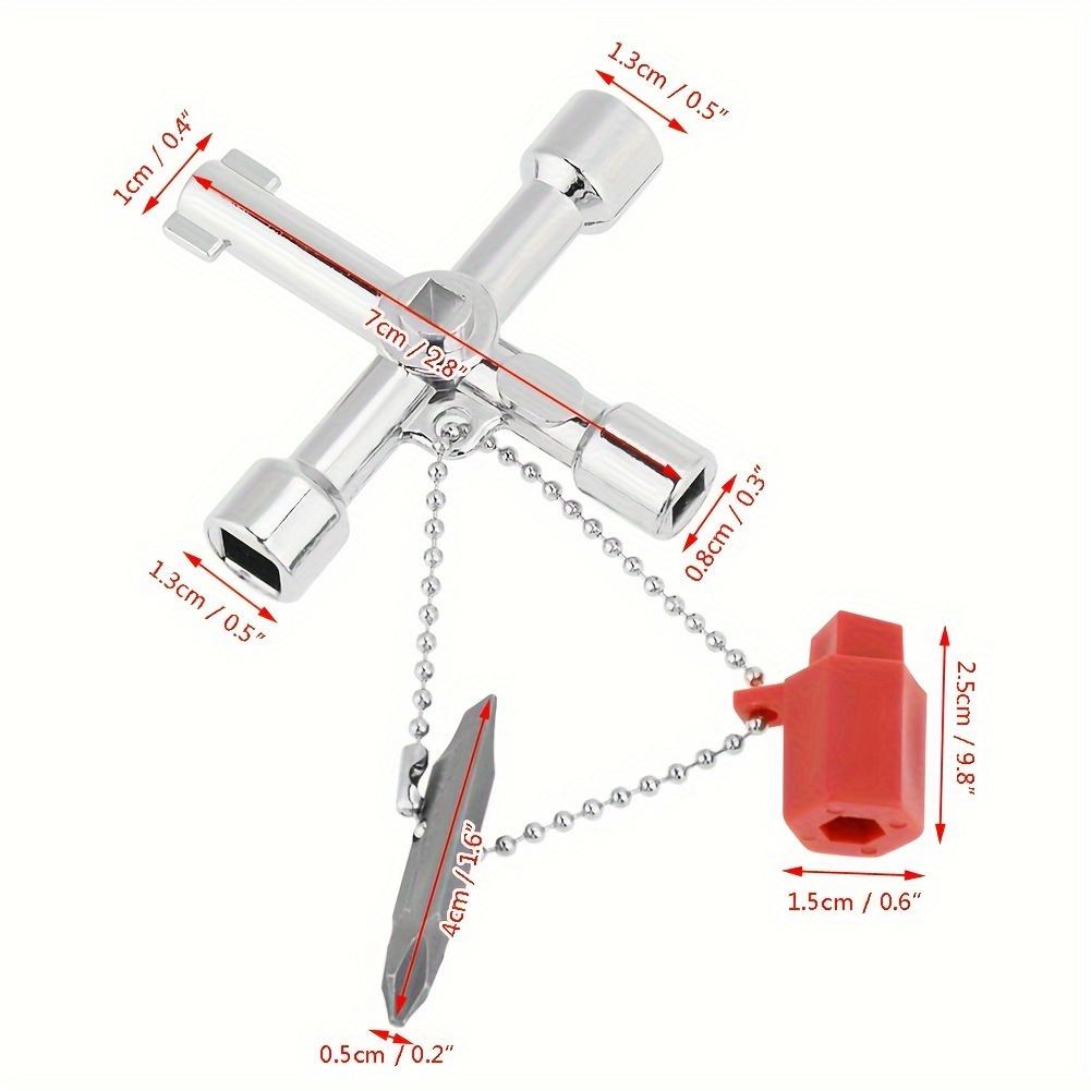 10pcs Multifunction Universal Control Cabinet Cross Key Wrenches Hand Tools