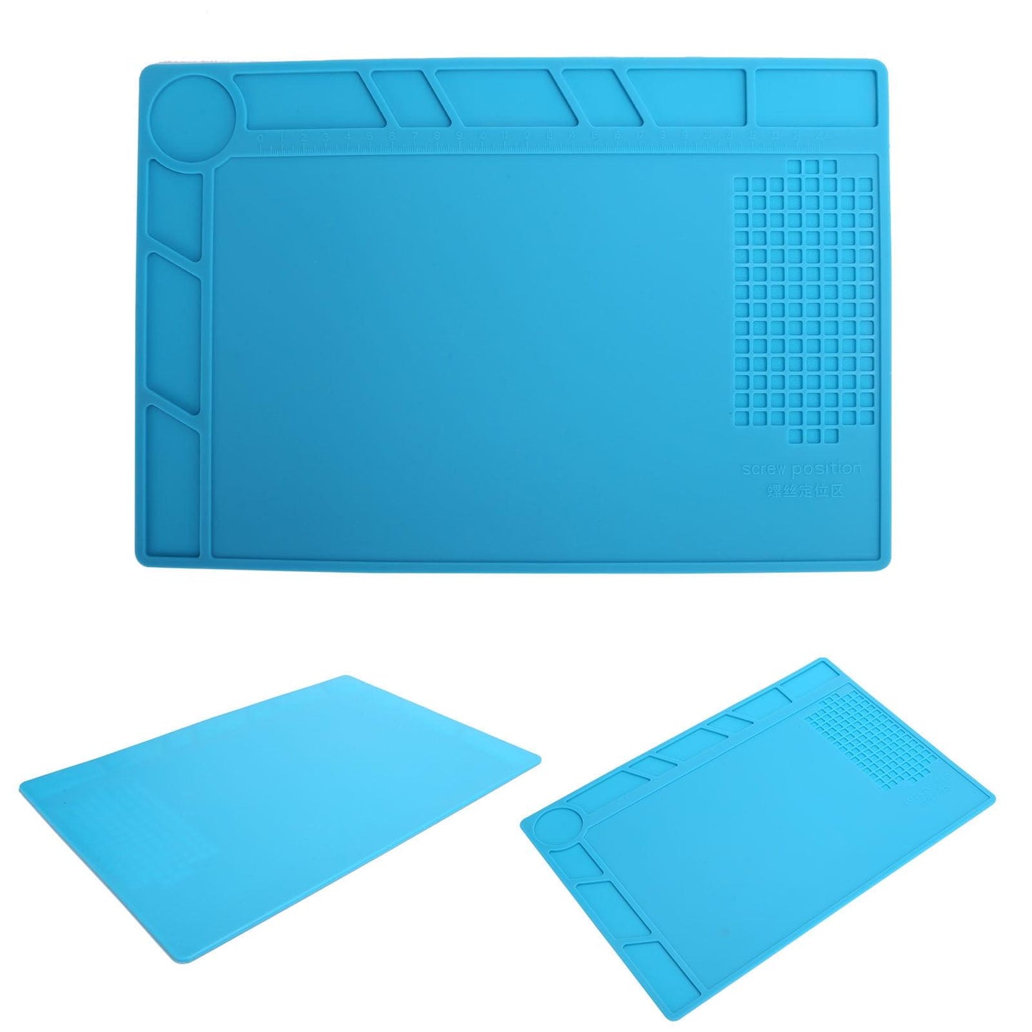 LYUMO Soldering Mat,Watch Repair Pad Rubber Soldering Station Mat Non‑Slip Anti‑Static Watchmaker Tool,Repair Pad