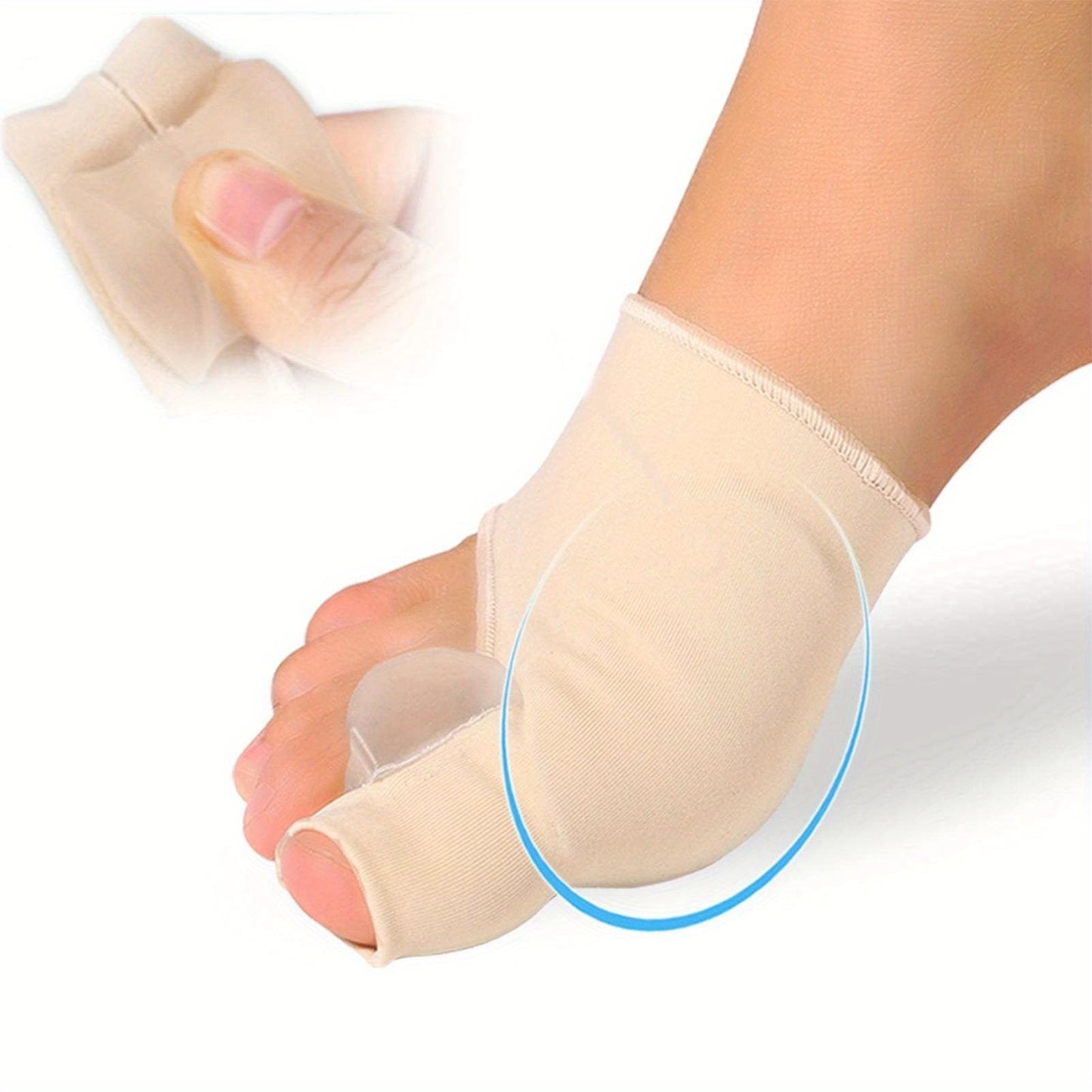 1 Pair Bunion Pads Toe Bunion Corrector Big Toe Straightener Protector Gel Polyurethane Toe Spreader Adjuster Hallux Valgus Guard Feet Care