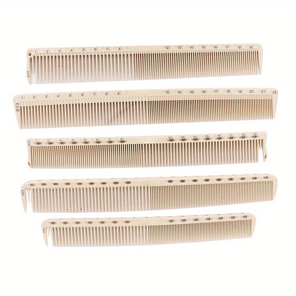 10Pcs Professional Hairdressing Comb Barber Hair Styling Cutting Comb with Measure ScaleComb