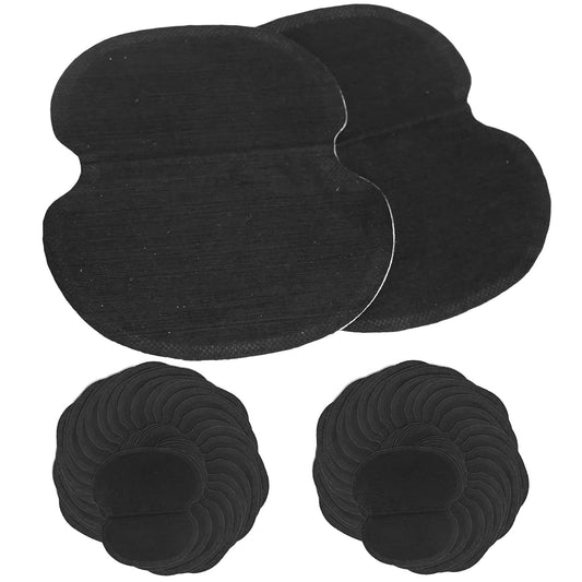 60pcs Underarm Armpit Sweat Pads, Nonwoven Fabric Dress, Clothing Underarm Sweat Pads, Non Visible, For Women And Men, Black