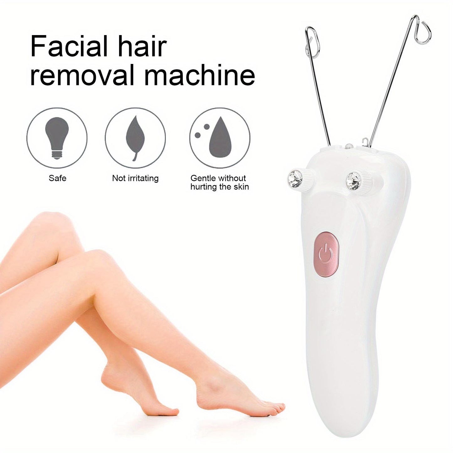 Facial Hair Remover for Women Electric Cotton Thread Epilator- Facial Threading Hair Removal Device Physical Removal Shaver Tool